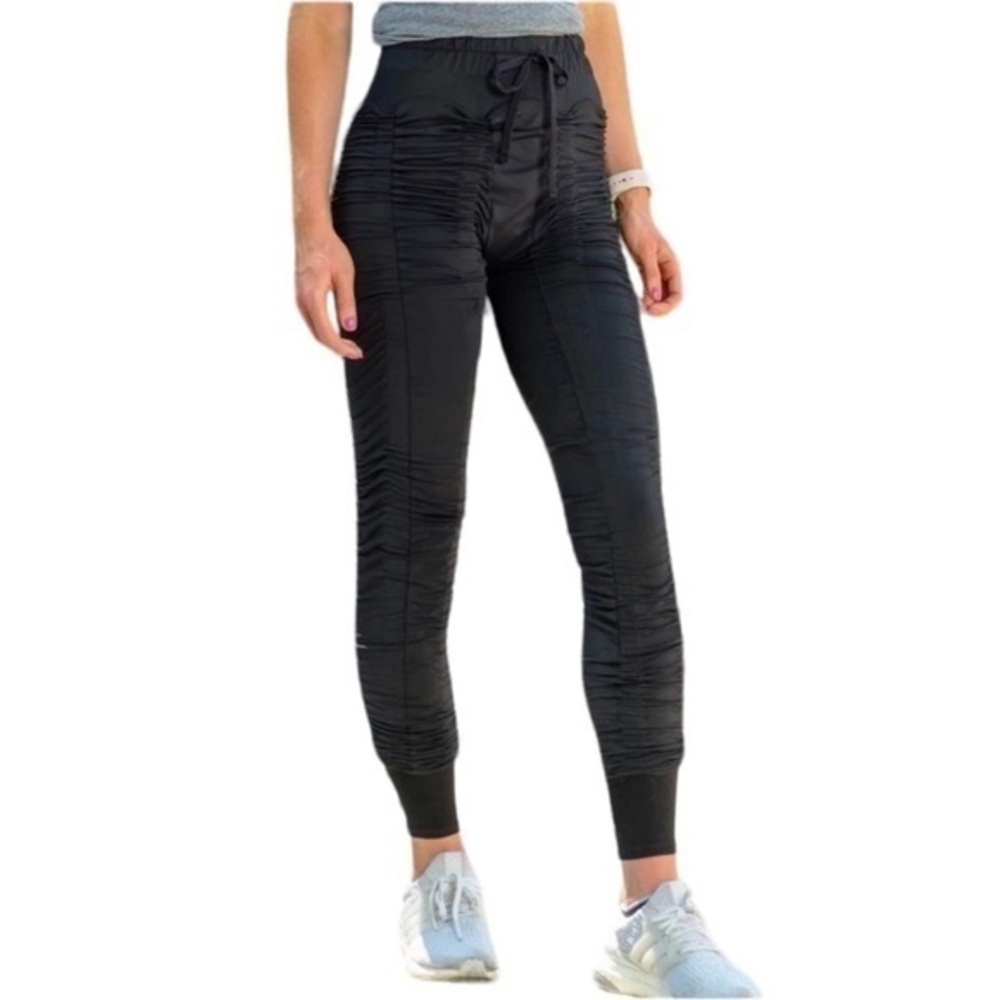 Agogie Resistance Athletic‎ Black Drawstring Pants Size Petite Large